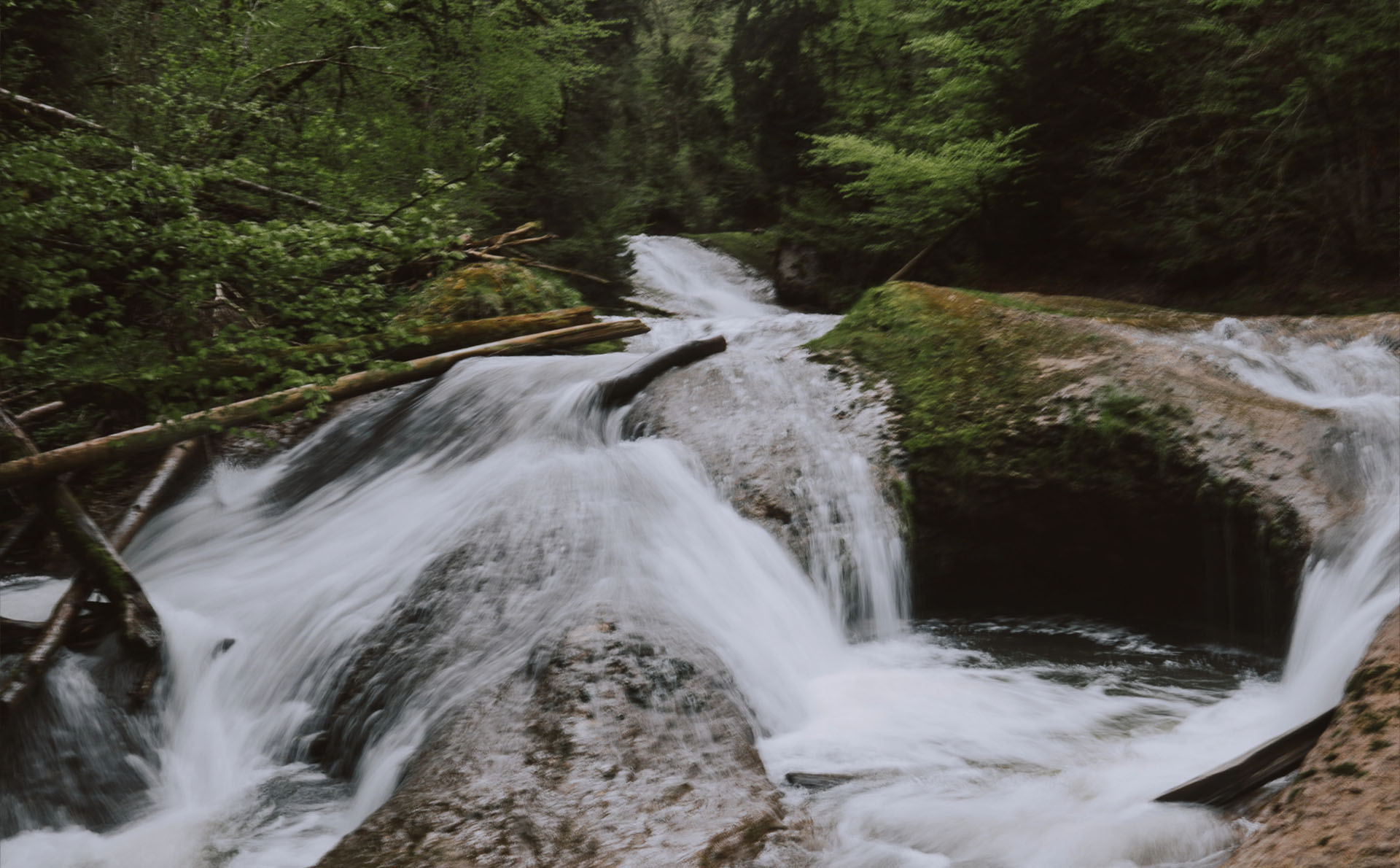 Wasserfall im Eistobel bei Maierhöfen im Allgäu